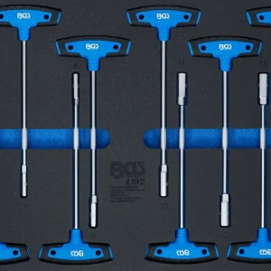 BGS 4192 Gereedschapmodule 3/3: T-greep dopsleutelset 9-delig Modern