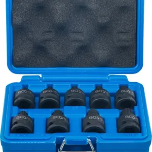 Fabrieksprijs BGS 5487 Kracht dopsleutelbitset 12,5 mm (1/2") veeltand (voor XZN) M4 - M16 9-delig