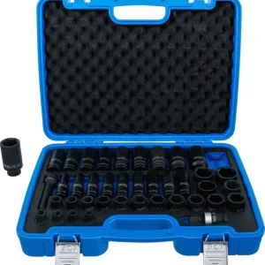 Wereldwijde Verzending BGS 7280 Kracht dopsleutelset zeskant 12,5 mm (1/2") 9 - 30 mm 40-delig
