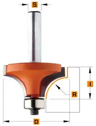 Uitverkoop CMT 938.990.11 Holle radiusfrees zonder opstaande kant R19