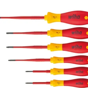Wiha 36558 Schroevendraaierset SoftFinish electric slimFix TORX® 6-delig (36558) Professioneel