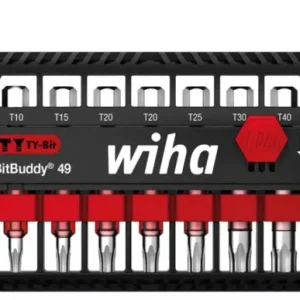 Wiha 42115 Bitset BitBuddy® TY-bit 49 mm TORX® 7-delig 1/4" (42115) Snelle Levering