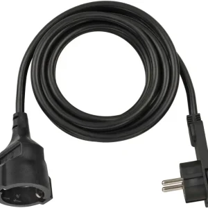 Veilige Betaling Brennenstuhl 1168980030 Kwaliteits kunststof verlengsnoer met platte stekker 3m H05VV-F3G1,5 zwart