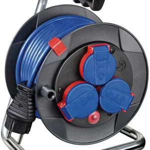Brennenstuhl 1079850 Garant compact IP44 Kabelhaspel 15m AT-N05V3V3-F 3G1,5 blue Authentiek