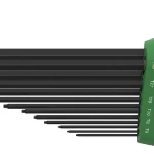 Beperkt Aanbod Wiha 43848 Stiftsleutelset in ErgoStar houder TORX® MagicSpring® 14-delig chemisch gezwart in blister