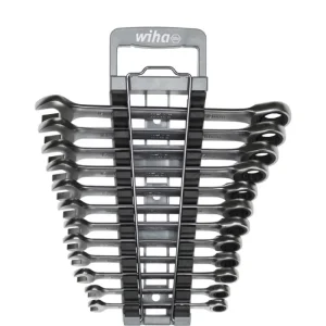 Wiha 44665 Ringratel-steeksleutelset 13-delig incl. houder Nieuwe Collectie
