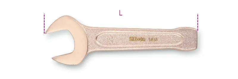 Alleen Vandaag Beta 000580819 Vonkvrije Slagsteeksleutel 19 mm 125 mm