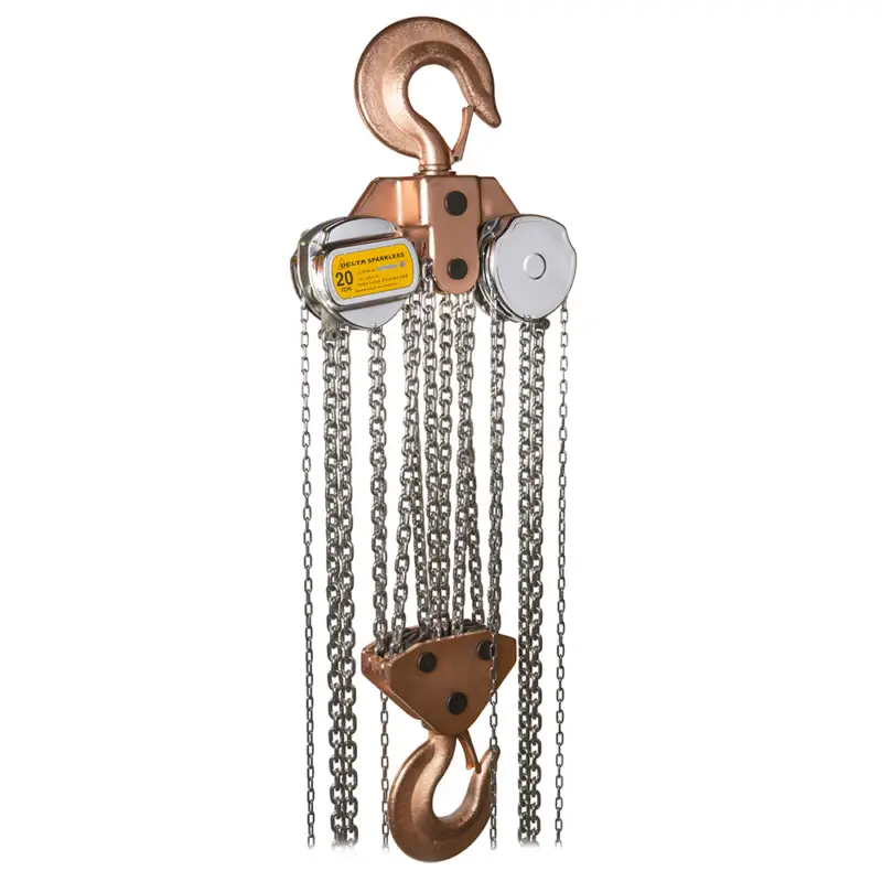 Delta DC.0.06620006 Vonkvrije handkettingtakel - ATEX zone 2 - 20 ton - 6 meter Uitverkoop
