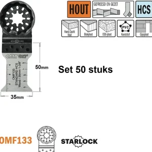 Bestel Nu CMT OMF133-X50 Multitoolzaagblad voor hout 35 mm 50 Stuks