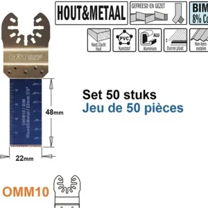 Authentiek CMT OMM10-x50 Multitoolzaagblad voor hout en metaal, 22mm