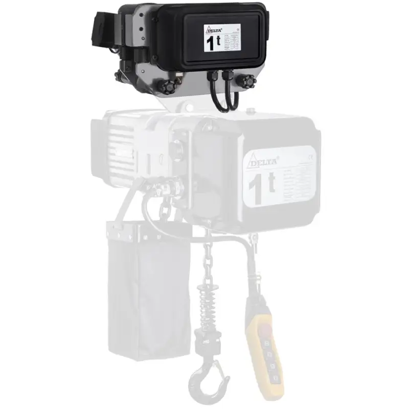 Must-Have Delta SG.0.DMY.01001.10 Elektrische kettingtakel met duwloopkat DMY - 230V - 1 ton - met 10 meter hijshoogte - enkele snelheid - 1 part