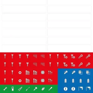 Nieuw Model L-Boxx 6100000403 Etikettenset BSS