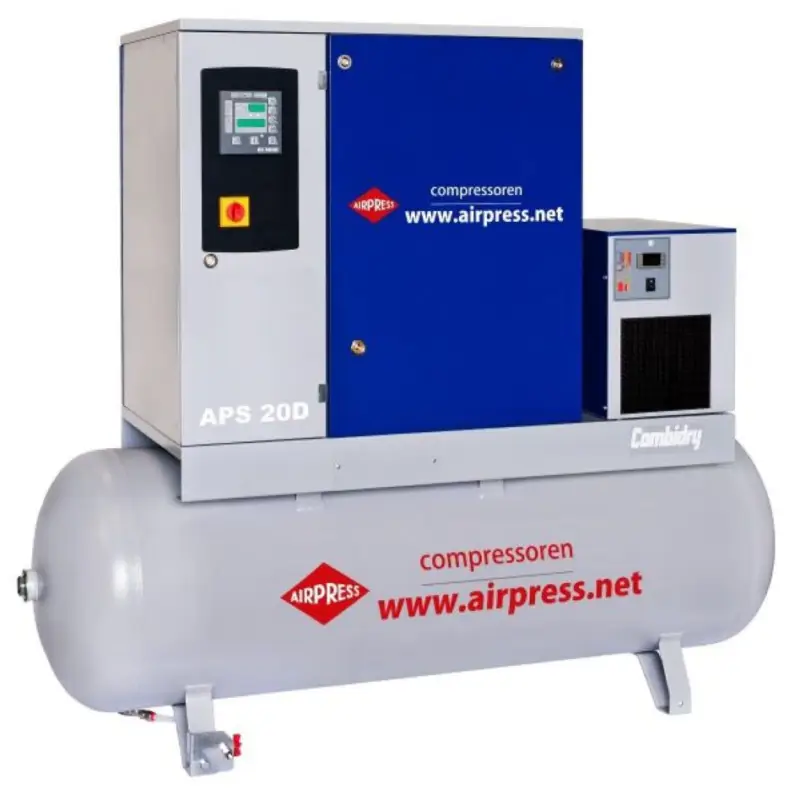 Airpress 36214 Schroefcompressor APS 20D Combi Dry 10 bar 20 pk/15 kW 1790 l/min 500 l Nieuwe Collectie