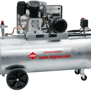 Koop Vandaag Airpress 369564 Compressor G 600-200 Pro 10 bar 4 pk/3 kW 380 l/min 200 l verzinkt