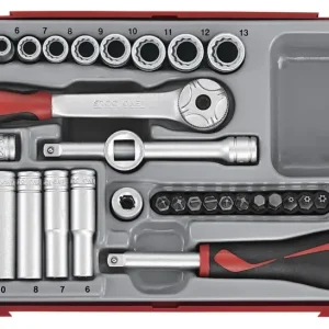 Teng Tools 284640109 TT143512 Doppenset 1/4" 12kant TC-tray 35dlg Koopje