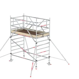 Uitverkoop Altrex T320001 RS Tower 32 Brede Rolsteiger 4.20m werkhoogte 1.35x2.45m Hout
