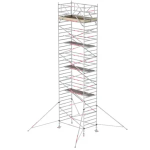 Altrex T320008 RS Tower 32 Brede Rolsteiger 11.20m werkhoogte 1.35x2.45m Hout Hete Deal