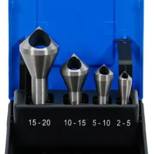 BGS 1966 Verzinkboorset met dwarsgat 4-delig Hoge Kwaliteit