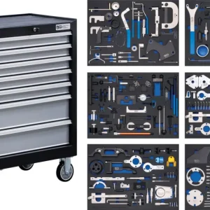 Bestseller BGS 6076 Gereedschapwagen 7 schuifladen motorafstelset 223-delig