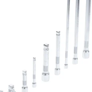 BGS 2253 Kantelverlengstukset 6,3 mm (1/4"), 10 mm (3/8"), 12,5 mm (1/2") 9-delig Korting