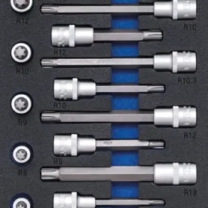 Shop Nu BGS 4117 Gereedschapmodule 1/3: dopsleutelbitset binnenzeskant wigprofiel (voor RIBE) 25-delig